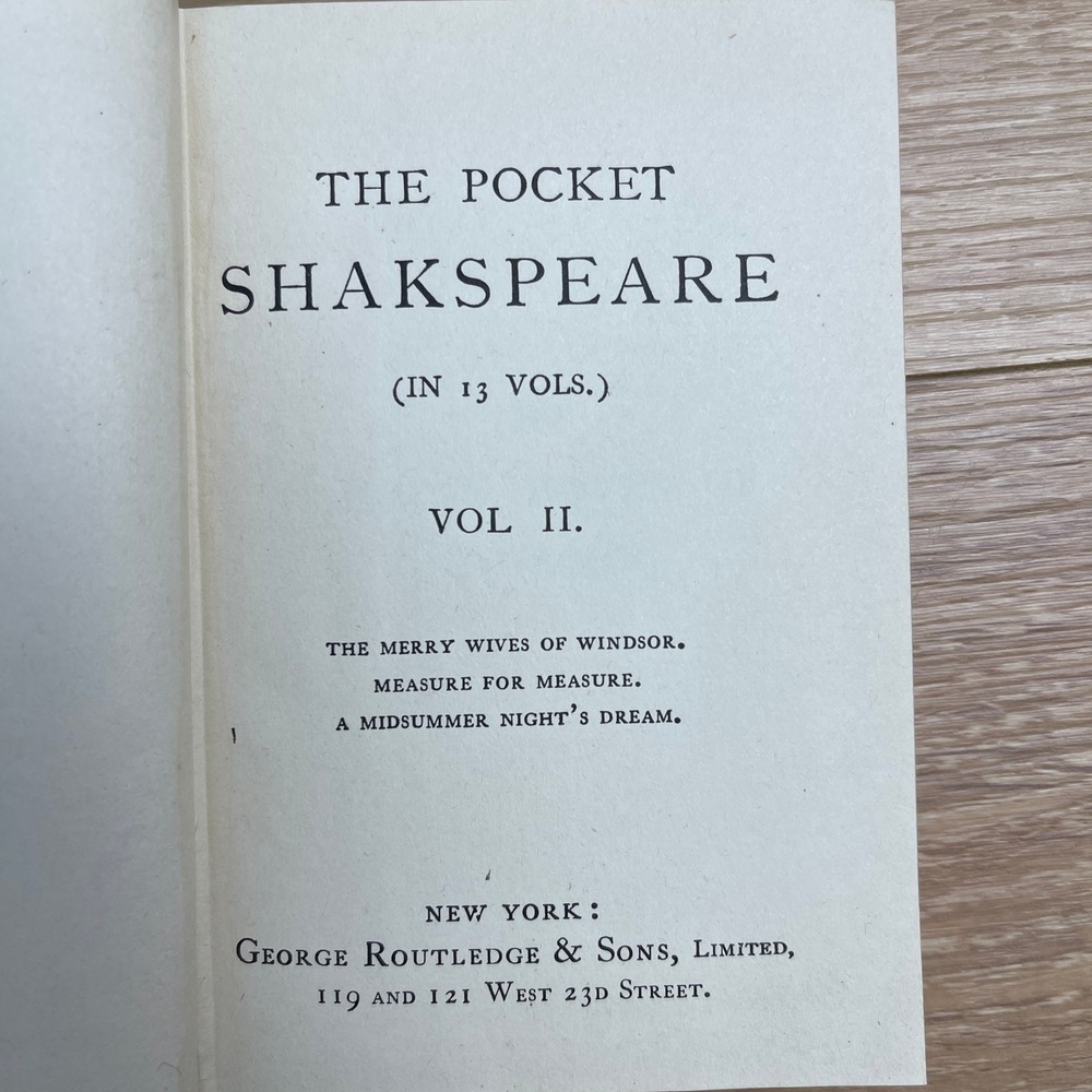 The Pocket Shakspeare 13 Vol Set George Routledge & Sons Antique Books - Picture 8 of 12